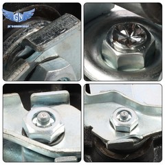 4PCS 6″ Heavy Duty Casters Cast Iron Wheels,Load Capacity 1300LBS with Brake