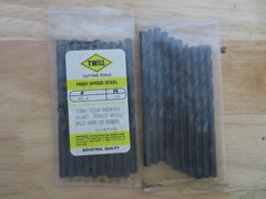 10 pcs TWILL Wire Gauge Number #4 Jobber Length Black Oxide Twist Drills BRAZIL