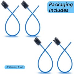 4 PCS Condensate Flexible Drain Brush, 15.7 in Nylon and PVC Drain Line Clean…
