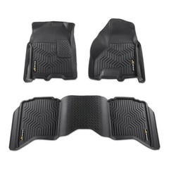Dodge Ram 2500 3500 10-18 1500 09-23 Crew Cab All Weather Floor Mats TPE 3PCS