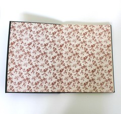 Vtg Hardcover Blank Journal Unlined Peebles Press Unruled Sketch Gold Green