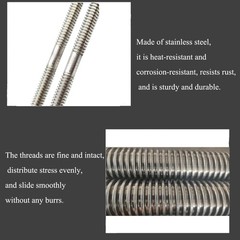 Coavoo T8 8mm Lead Screw 7.09 inch / 180mm Length, Right and Left Hand Bi Dir…