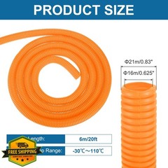 MECCANIXITY 5/8″ 20ft Orange Wire Loom Tubing Tool
