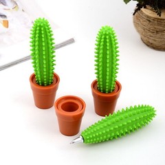 SHINEOFI Cactus Pens, 3pcs Cactus Bonsai Shaped Pens Ballpoint Pens Stationer…