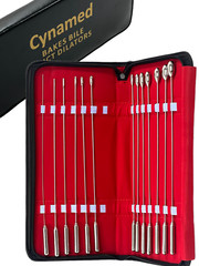 PREMIUM O.R GRADE BAKES ROSEBUD URETHRAL SOUNDS DILATOR SET SURGICAL INSTRUMENTS