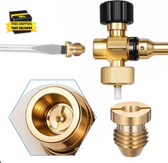 2PCS 1.1Mm Orifice Foam Cannons Nozzle Replacement Universal 1.1 Brass Orifice F