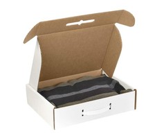 Staples Corrugated Carrying Cases, 12‑1/8” x 9‑1/4” x 3”, Oyster White Storag…