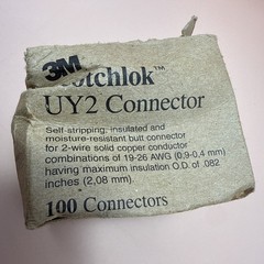 3M Scotchlok UY2 Connector Box of 100 Count Yellow IDC Presslok Self Stripping