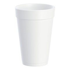 RJ Schinner Co Dart Insulated Styrofoam Beverage Drinking Cups, White, 16 ounce