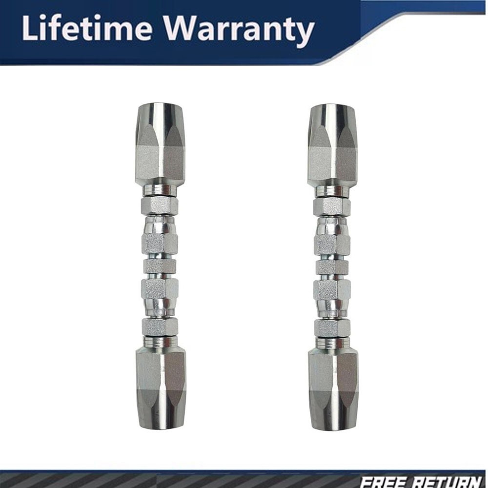 2 Hydraulic Hose Repair Kits – 1/4 ID 2-Wire Hose Reusable Field Repair Fitting