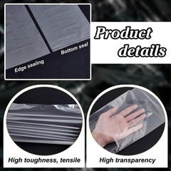 39.4×5.9 inches Long Plastic Sleeves Poster Poly Bags 100 Pack Clear Plastic …