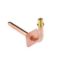 EFIELD 10 PCS 1/2″ PEX-A Expansion Copper Stub Out Elbow Wall Flange-8 Inch