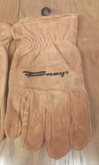 Forney Premium Cowhide Leather Fencer Work Gloves (Men’s XXL 2XL) Durable