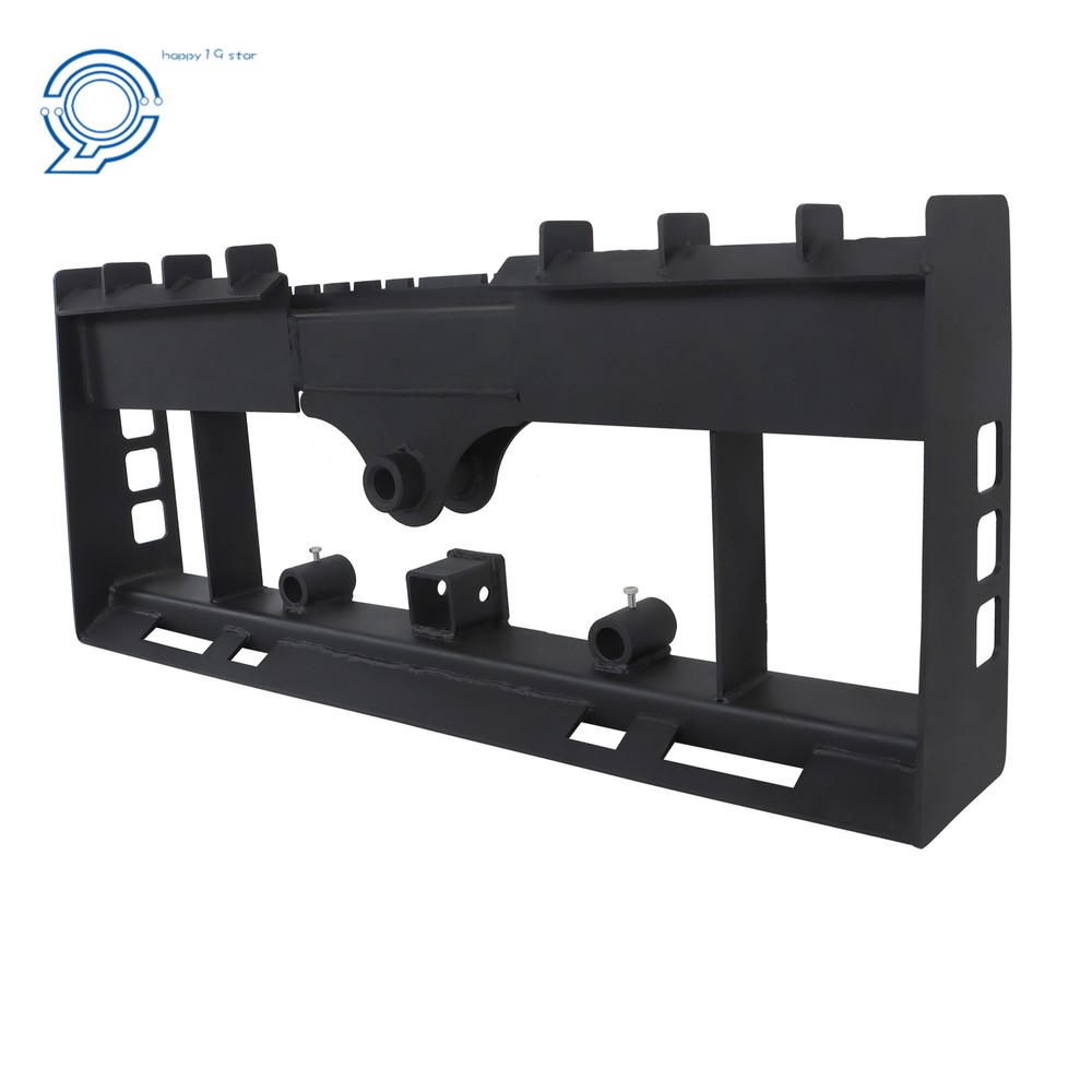 Heavy-Duty Skid Steer Pallet Fork Frame W/Receiver Hitch & Spear Sleeves 2500LBS