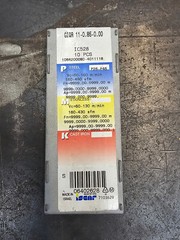 Qty 9 Iscar GIQR 11-0.85-0.00 6402628 IC528 Grade Carbide Grooving Inserts