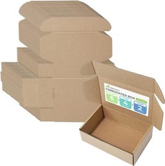 Golden State Art 6x4x2 inches Shipping Boxes Pack of 26 Brown Corrugated Card…