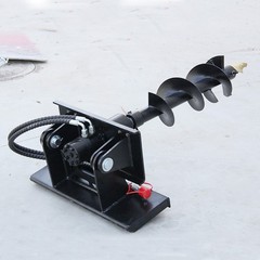 Hydraulic Skid Steer Auger Attachment for Bobcat CAT Kubota Loader Landscaping