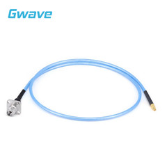 2.4mm 4 Hole Flange Female to GPPO Female .086″ Semi-flexible Cable, DC-50GHz