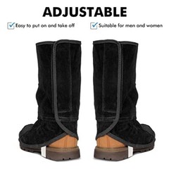 Leather Welding Spats – Flame and Abrasion Resistant Welding Boot Covers – Fu…