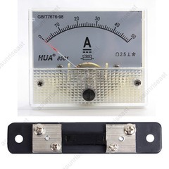 1 × DC 50A Analog Panel AMP Current Meter + Current Shunt 85C1 Ammeter Gauge