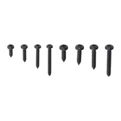 550Pcs 304 Stainless Steel Black Wood Screws, Phillips Pan Head Assortment Kit
