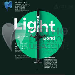 Kit 8 pcs Lightbond Orthodontic adhesive 16 gr AditekLight Bond Orthodentalusa