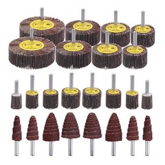 8/24 Flap Discs 80 Grit 1/4” Shank Grinding Wheel Flapper Wheel for Die Angle