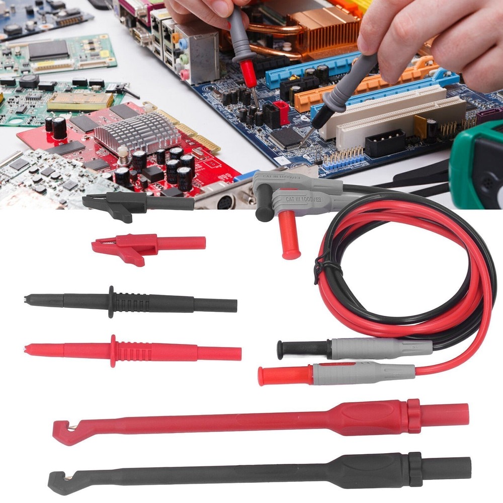 Multimeter Test Leads PVC Copper PA Testing Probes Car Repair Kit for Electrical