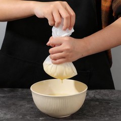 LIQWEI 6Pcs Nylon Wine Filter, Juicer Bags, Nut Milk Bag Juicing L, White