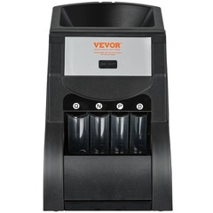 VEVOR USD Coin Sorter Coin Wrapper and Roller 230 Coins/min 4 Coin Tubes
