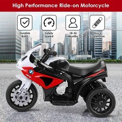 Costzon Kids Electric Ride on Motorcycle, Licensed BMW 6V Battery Powered Toy w/