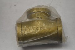 Lot of 6 Supply Giant BRTE0100-NL 1 Brass Tee Lead Free Female Threaded NPT