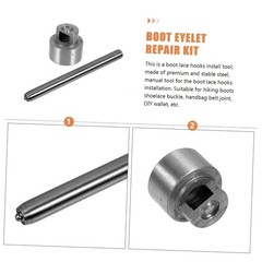 Boot Eyelet Repair Kit With Installation Tool Steel Shoelace Hooks Buckle