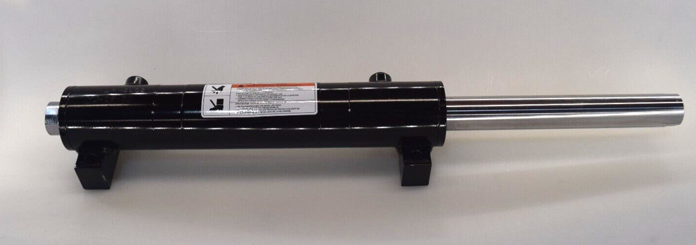 2.0x8x1.25 DA, double rod steering hydraulic cylinder, similar to 9-6845