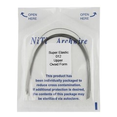 10pcs Dental Orthodontic Arch Wire Super Elastic Niti Round Ovoid Natural U/L