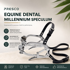 Adjustable Millennium Speculum Equine Dental Mouth Gag Waterproof BioThane Strap