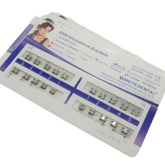 Dental Orthodontics MIM Monoblock Brackets Mini Edgewise 022 345hooks Mesh Base