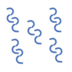 700 Pcs/Pack Dental Orthodontic Separator Blue S-Type Bomaoer