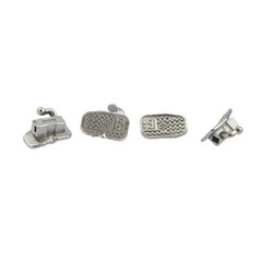 50Sets Dental Buccal Tubes Monoblock Orthodontic 022 Roth MBT 1st 2nd Molar Tube