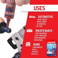 Threadlocker Blue 242 – Removable Thread Lock Glue for Nuts, Bolts, & Fastene…