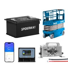 25.6V (24V) 105Ah Lithium Battery for Genie GS 1530 1532 1930 2632 Scissor Lift