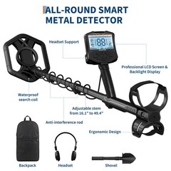 Deep Ground Metal Detector For Adults Underwater Beach Yard Waterproof Seeker US