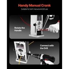 VEVOR Manual Wire Stripping Machine Portable Cable Stripper 0.06”-1.5” Visual