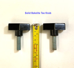 2x Thumb Screw T Bolt Black Butterfly Tee Wing Clamping Grip Knob Bakelite