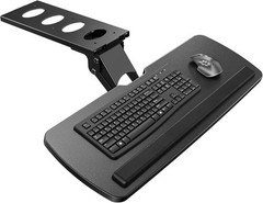 AX WABER Keyboard Tray Under Desk with Storage Drawer, Height Adjustable