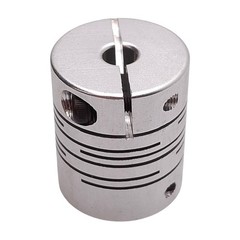 Lot of 6 Aluminum Flexible Shaft Coupling, ø6mm & ø1/4in Bores, ø25mm x 30mm
