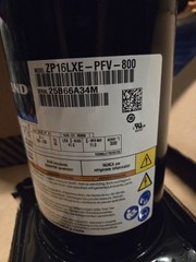 Copeland Scroll Compressor ZP16LXE-PFV-800, 1.5 Ton, 15,431 BTU R410A 1 PH