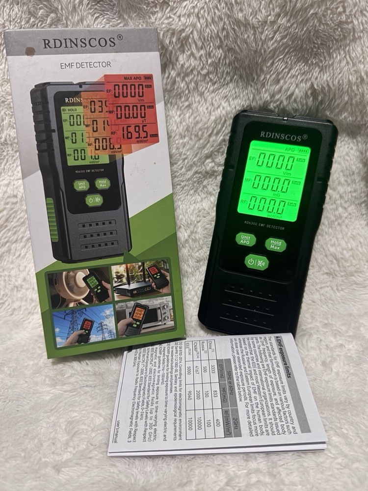 RDINSCOS EMF Detector Detect Types of Electromagnetic Radiation Field in 1 Meter