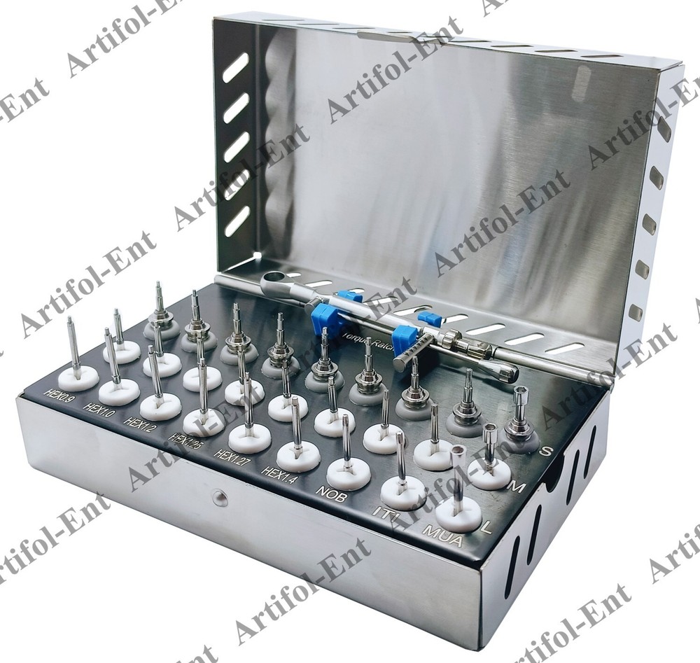 28-Piece Dental Universal Prosthetic Kit Fully Autoclavable Implant Kit #OS1060
