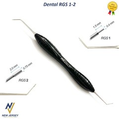 Dental Restorative Instruments Set RGS 1-2, RGS 3-4, Hatchet 8/9 Silicone Handle